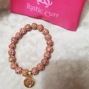 RUSTIC CUFF KENNEDY PINK/GOLD BRACELET